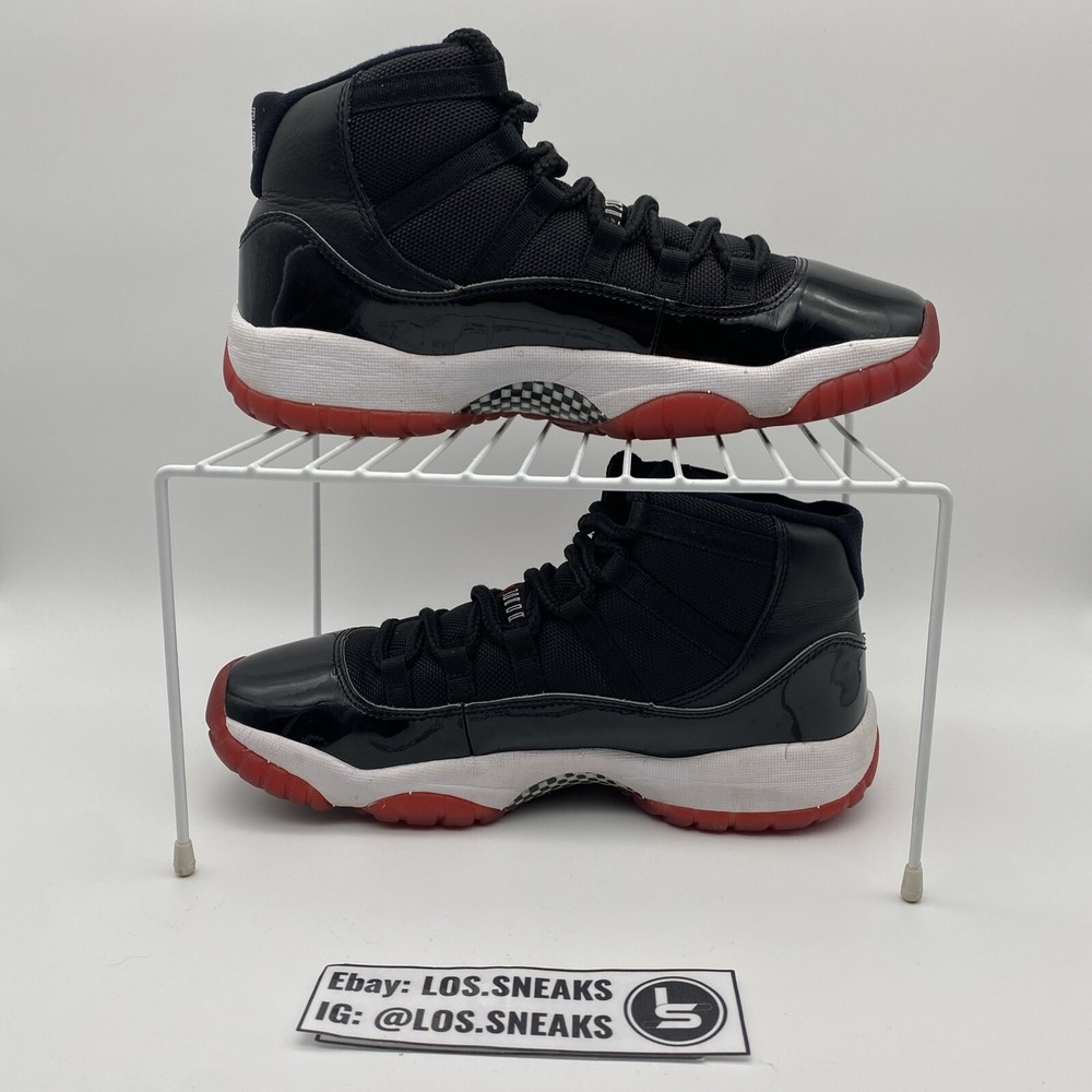 Size 7y- (GS) Jordan 11 Retro High Bred (378038-061) - Picture 3 of 8